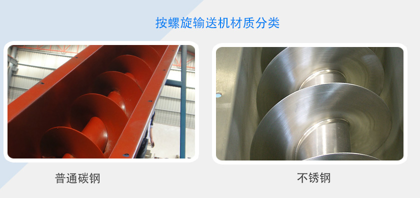按螺旋输送机材质分类