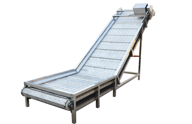 不同高度之间的输送，可实现和其它输送机之间的衔接