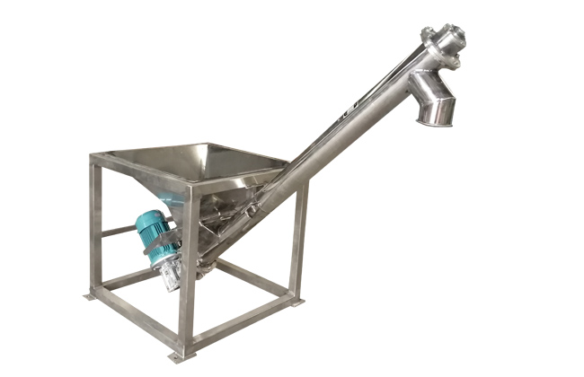 电机带动螺旋回转，推移物料以实现输送目的的设备