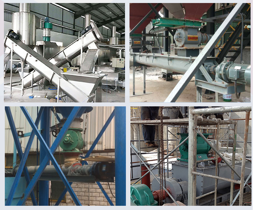 小型螺旋送料机现场