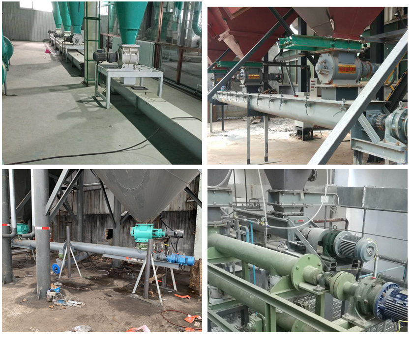 无轴螺旋绞龙输送机现场