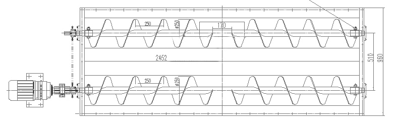 双螺旋给料机图纸