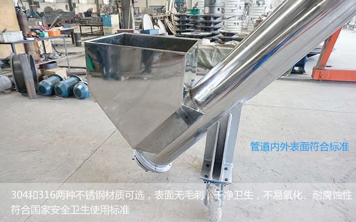 不锈钢螺旋输送机能用在食品行业么?